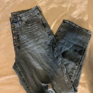 Light wash jeans
